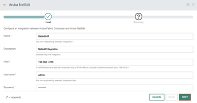 NetEdit Server Details