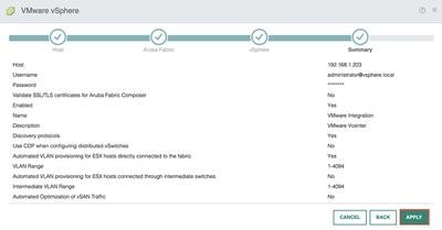 VMware Integration Summary
