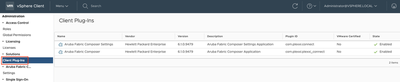 VMware Plugin List