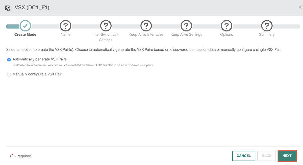 Vsx Networking AFC VSX Deployment | networkrunt