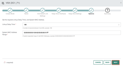 VSX System Parameters